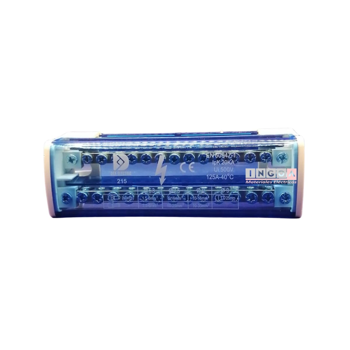Repartidor Bipolar 15 Posic. 125A (Ocupa 8 Mod.) - Vista 2