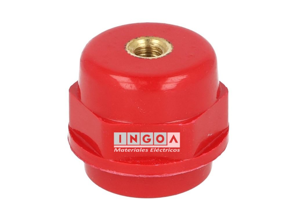 Aislador Tipo Barril 25/30 X25 M6 600v Rojo2