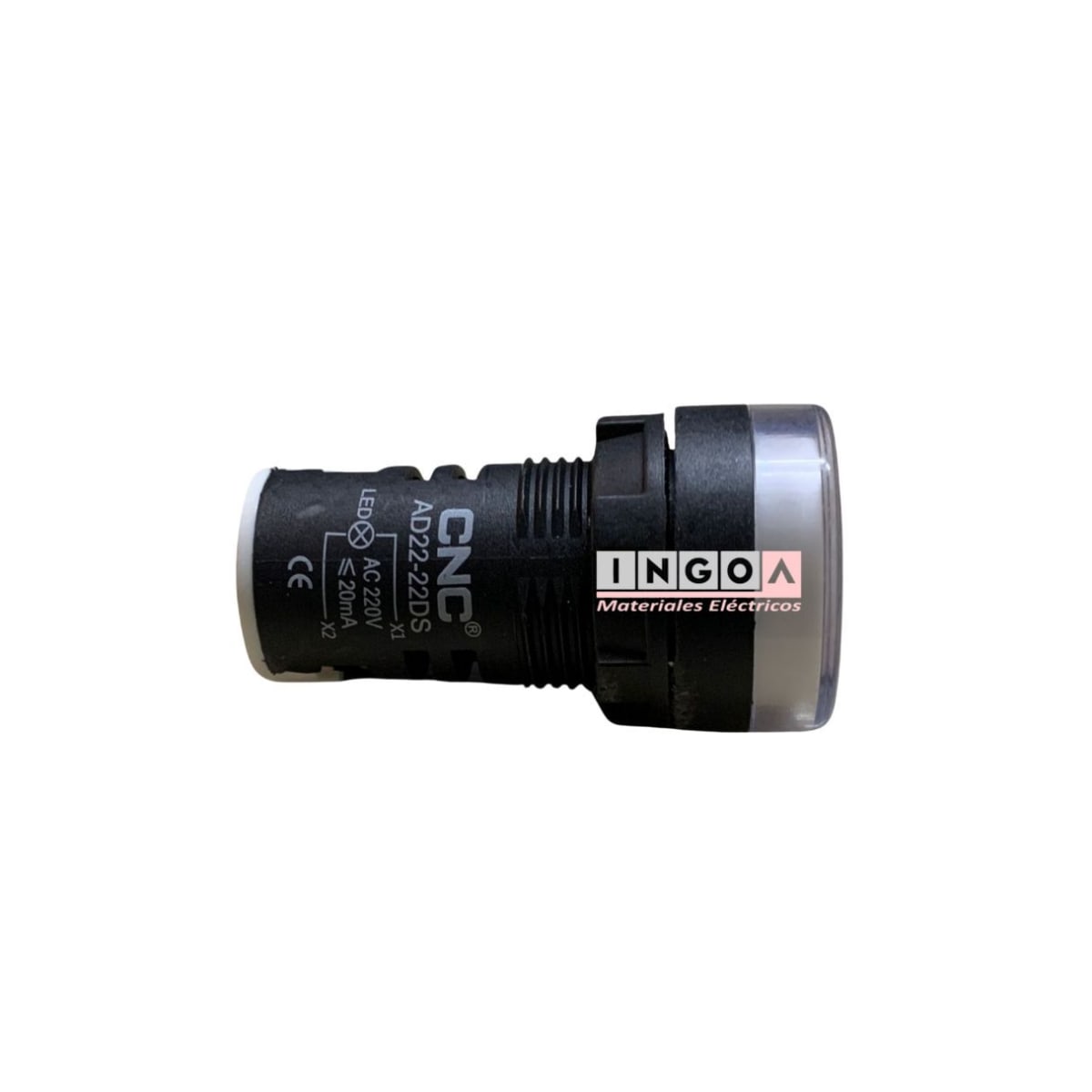 Luz Piloto Led Blanco 220VAC 22mm - Vista 6