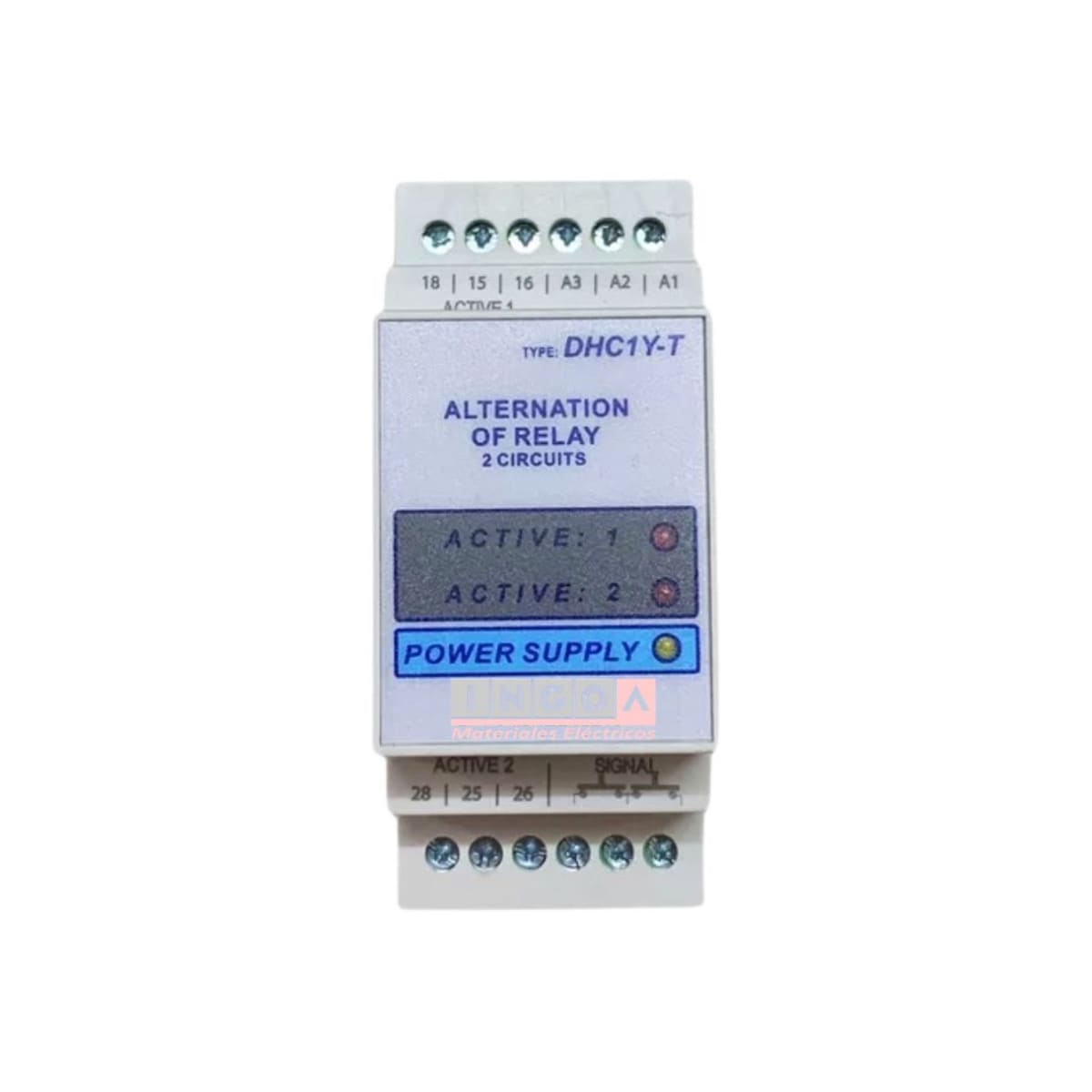 Rele de Alternancia Rele Ciclico para Motores/Bombas 2NO/2NC 230V - 400V - Vista 2