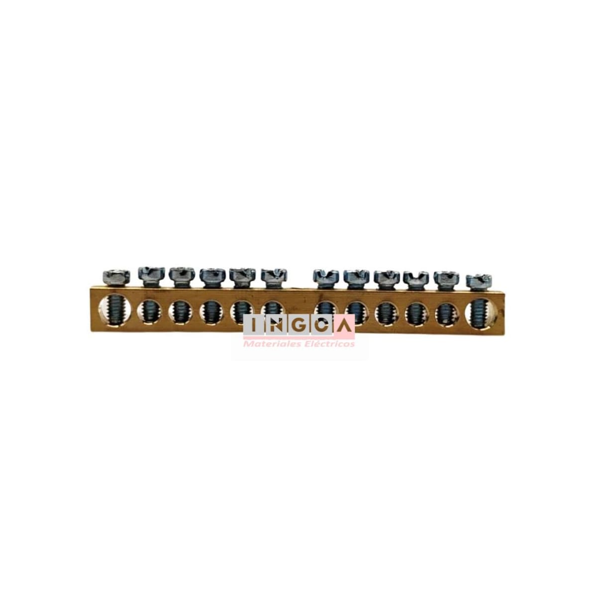Barra Repartidora Sin Aislación 12 Conexioness (2x16mm+10x10mm) 80A3