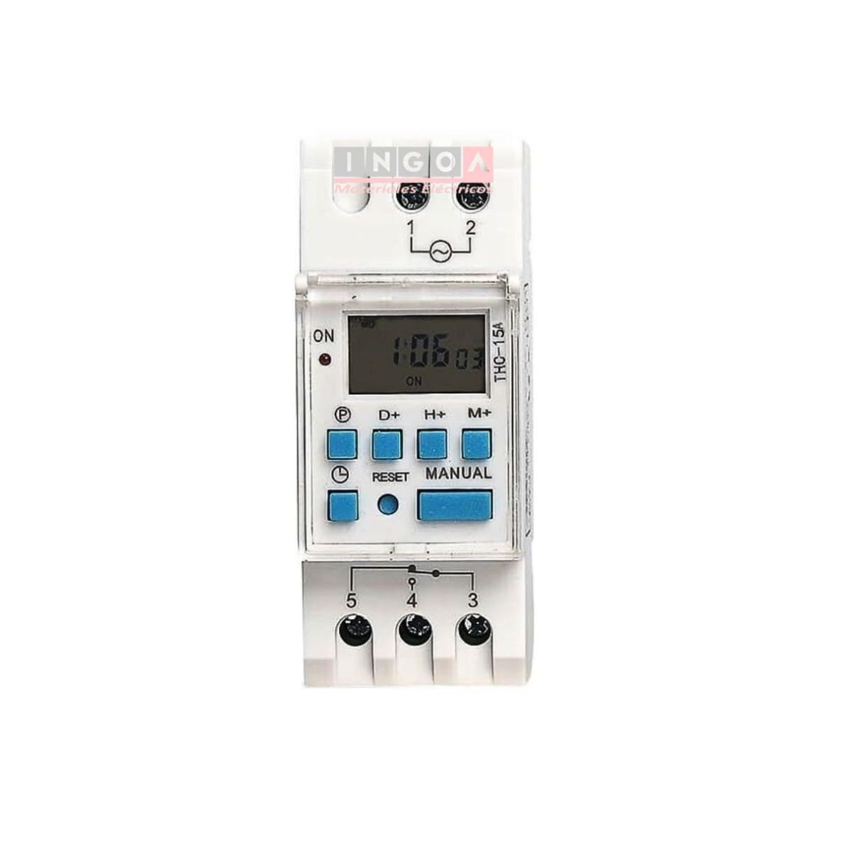 Timer Interruptor Digital 15A 220V Reserva de Func. de 150 Hrs4