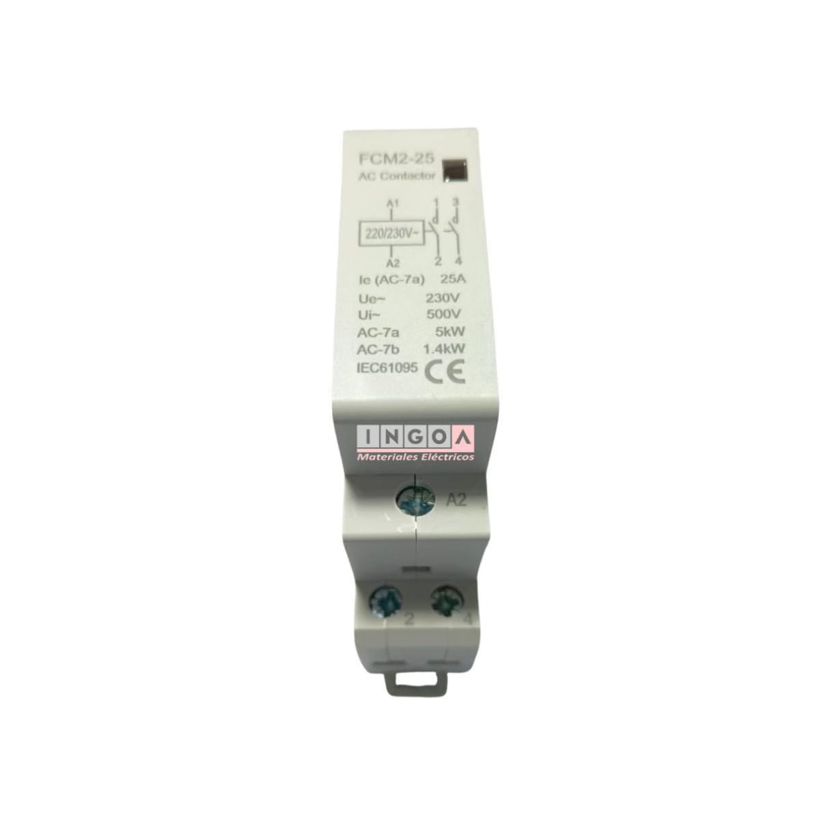 Contactor Modular 25A 2NO Bobina 220V - Vista 4