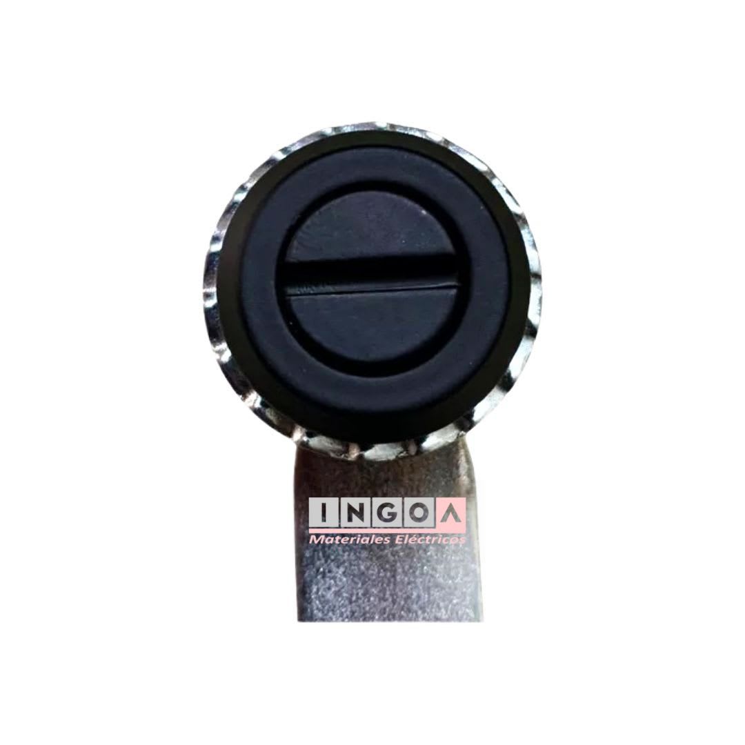 Chapa Metálica Tipo Monedero Color Negro2