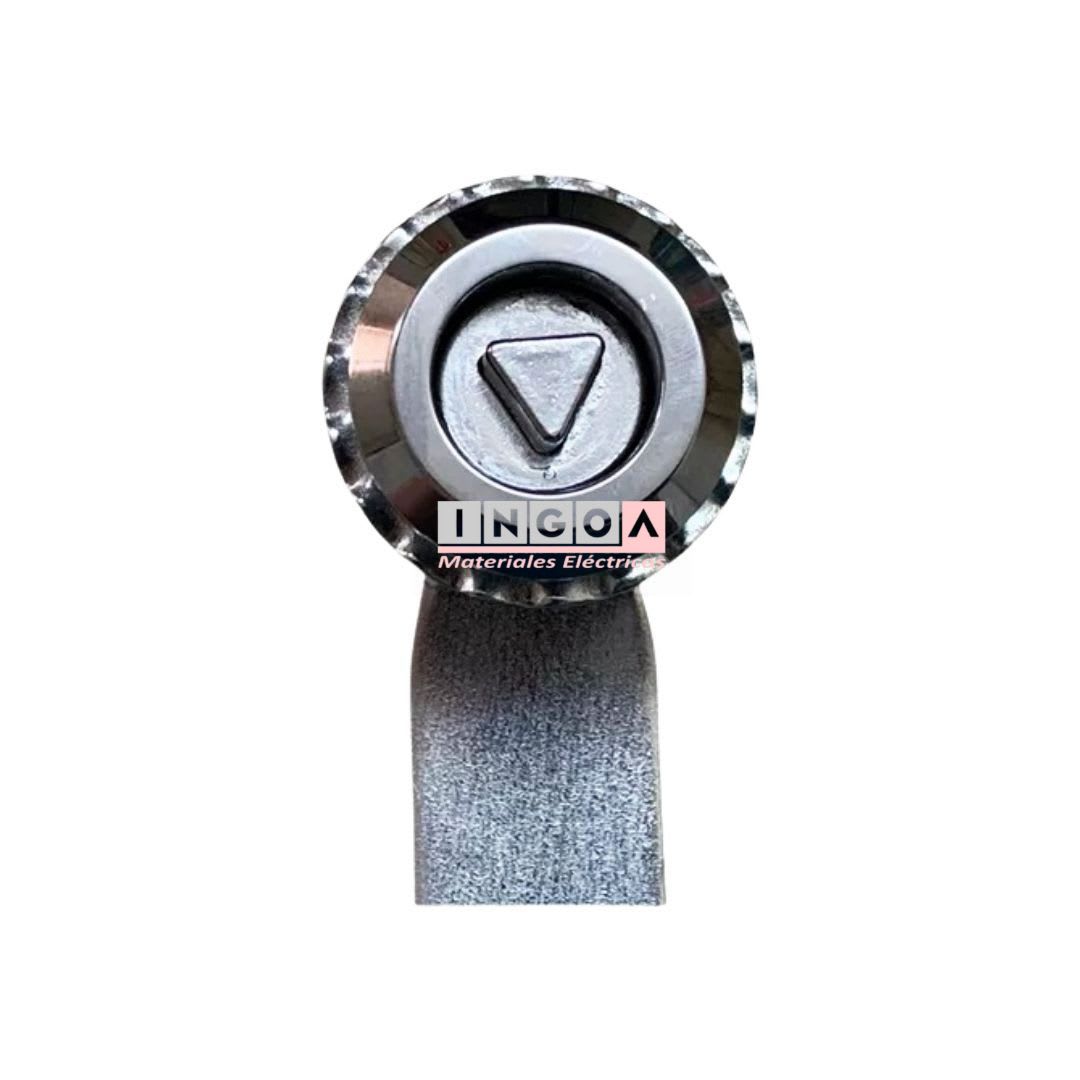 Chapa Metálica Cromada Tipo Triángulo2