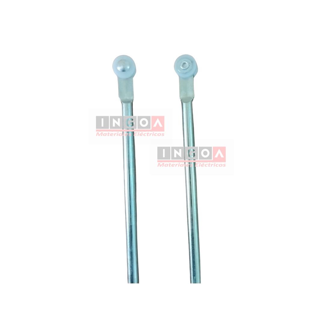 Kit Españoleta 2Un de Varilla Redonda con Roldana, Adapatadores y Guías de Poliamida3