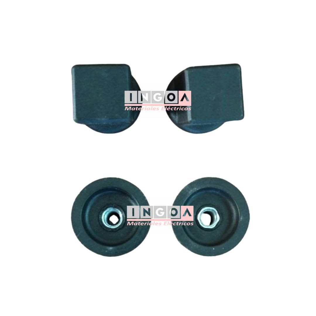 Kit Españoleta 2Un de Varilla Redonda con Roldana, Adapatadores y Guías de Poliamida5