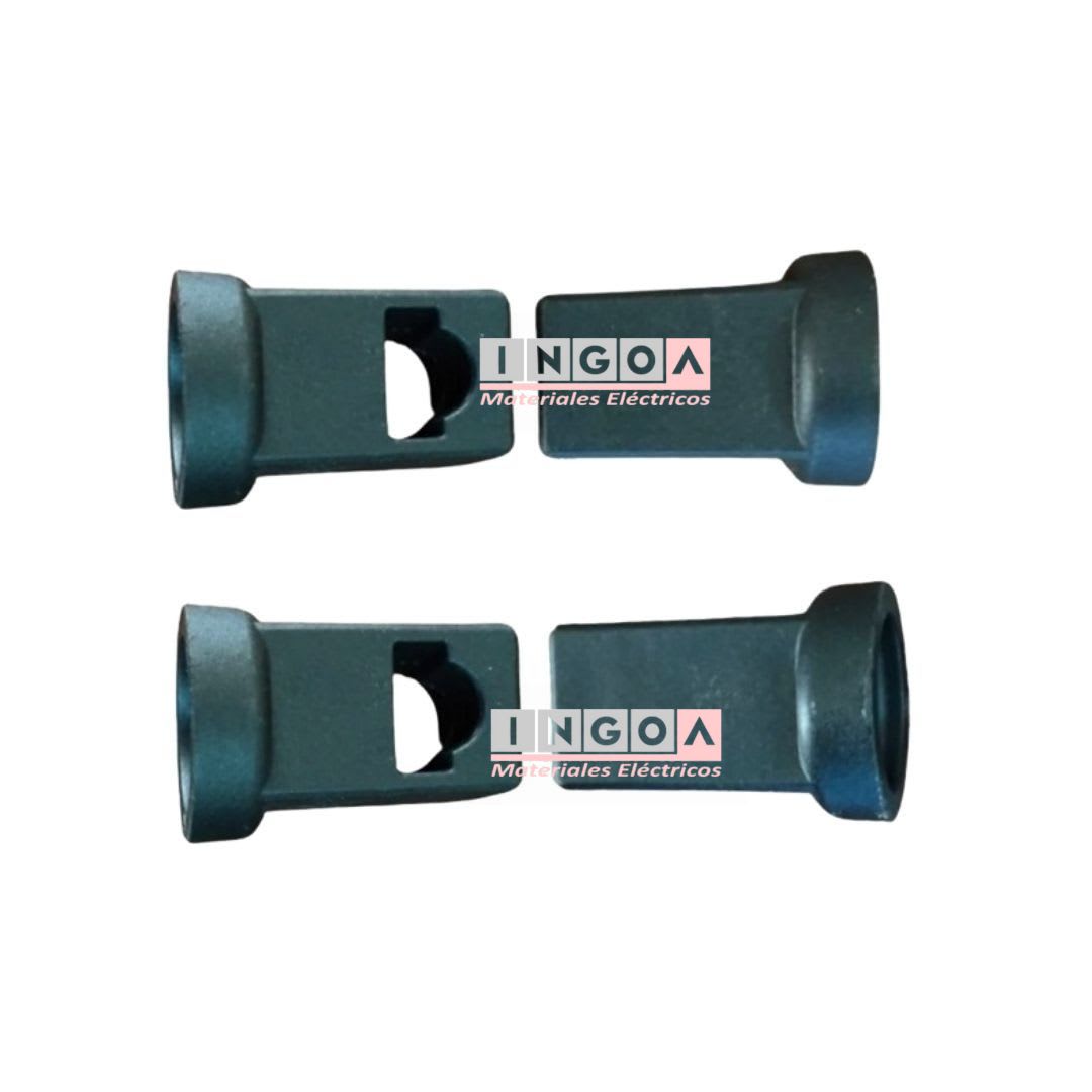 Kit Españoleta 2Un de Varilla Redonda con Roldana, Adapatadores y Guías de Poliamida6