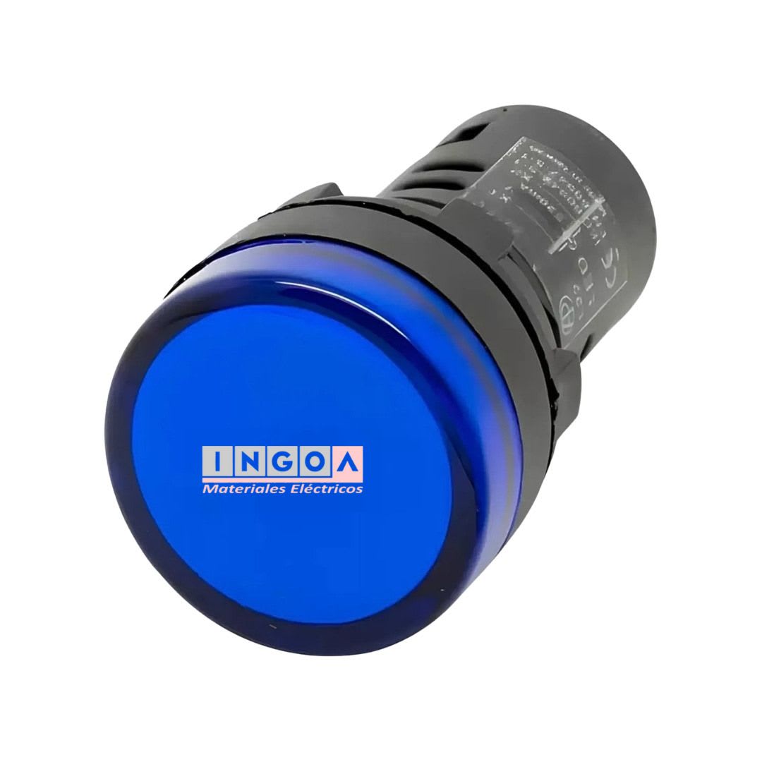 Luz Piloto Led Azul 110VAC/DC 22mm2