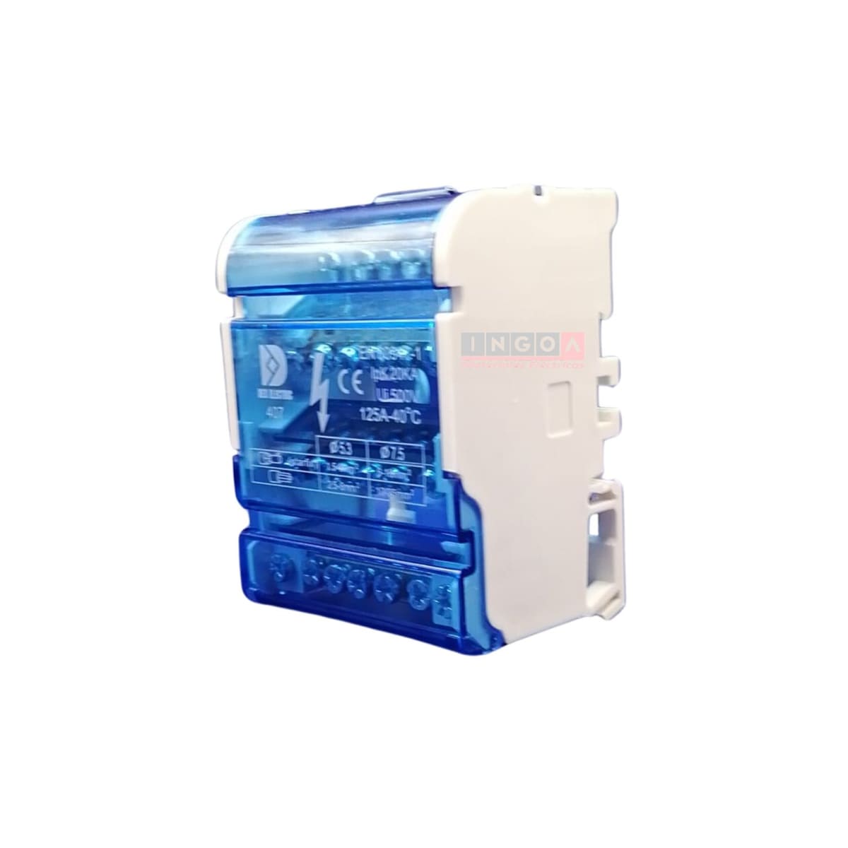 Repartidor Tetrapolar 7 Posic. 125A (Ocupa 4 Mod.)2