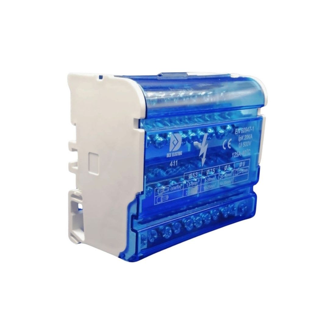Repartidor Tetrapolar 11 Posic. 125A (Ocupa 6 Mod.) 0