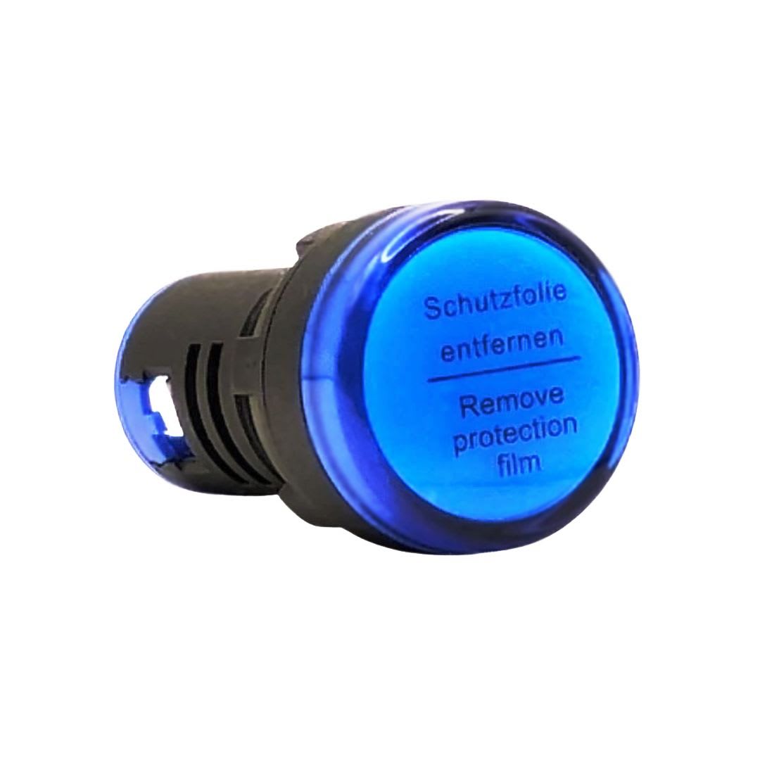 Luz Piloto Led Azul 220VAC 22mm 0