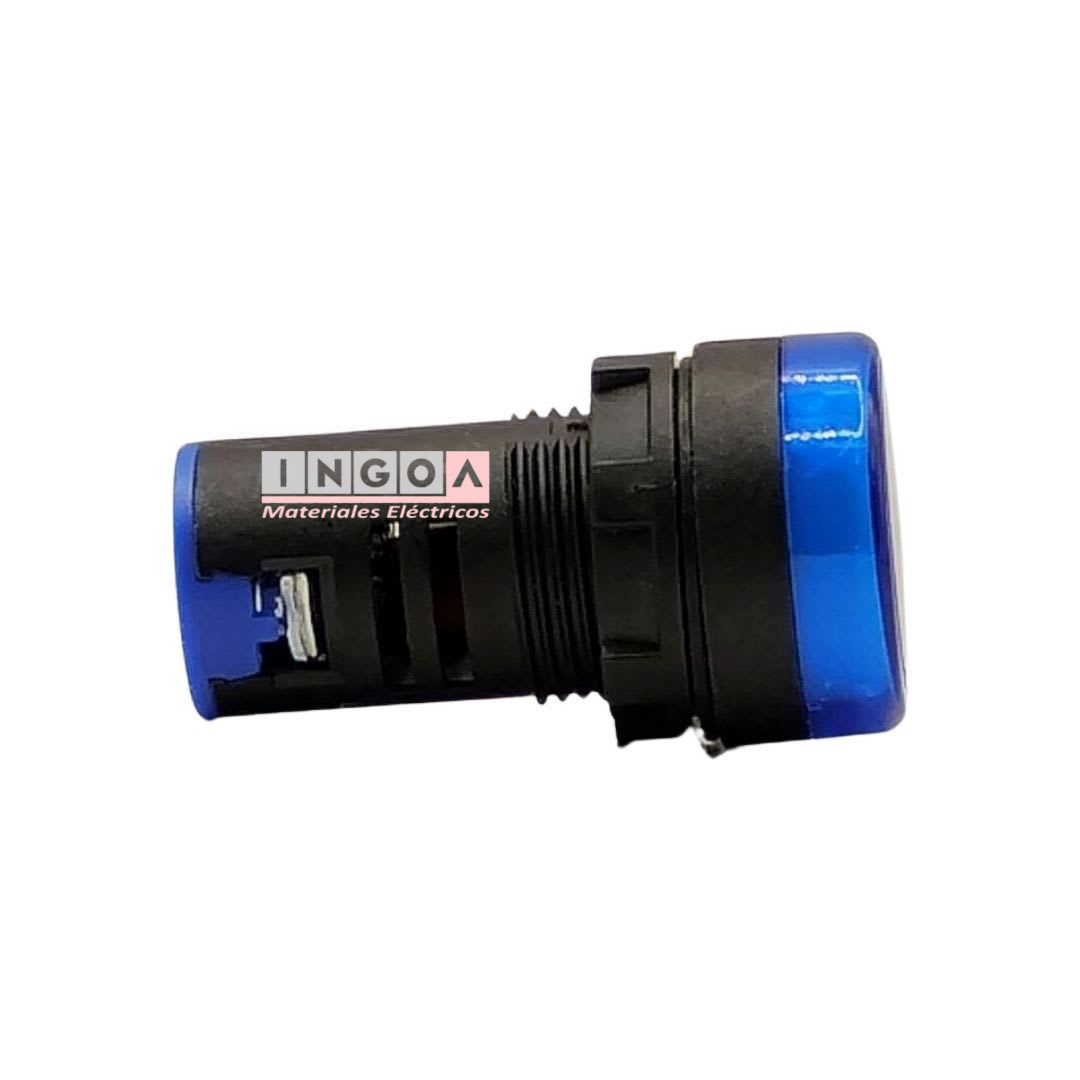 Luz Piloto Led Azul 220VAC 22mm - Vista 4