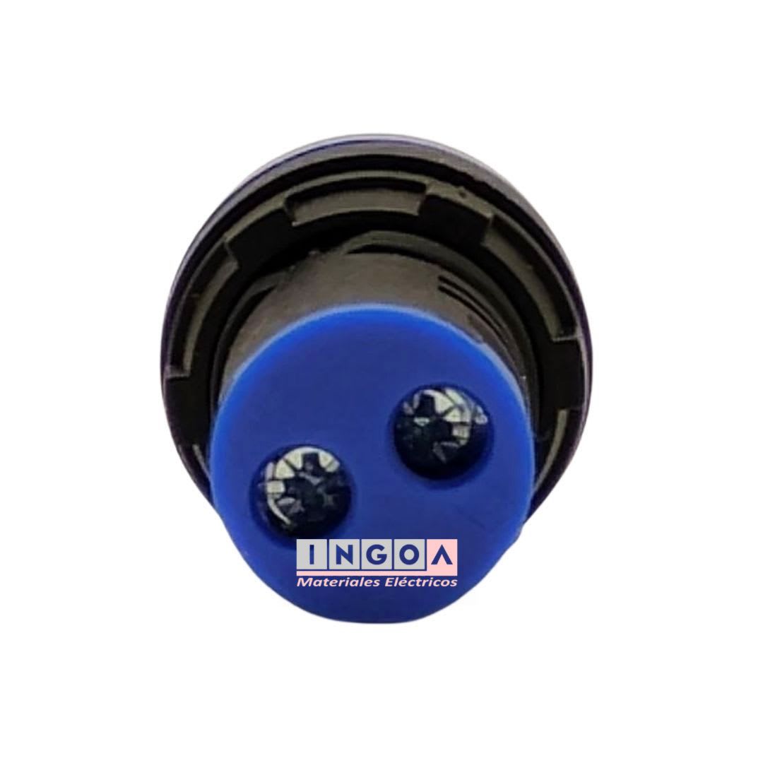 Luz Piloto Led Azul 220VAC 22mm - Vista 5