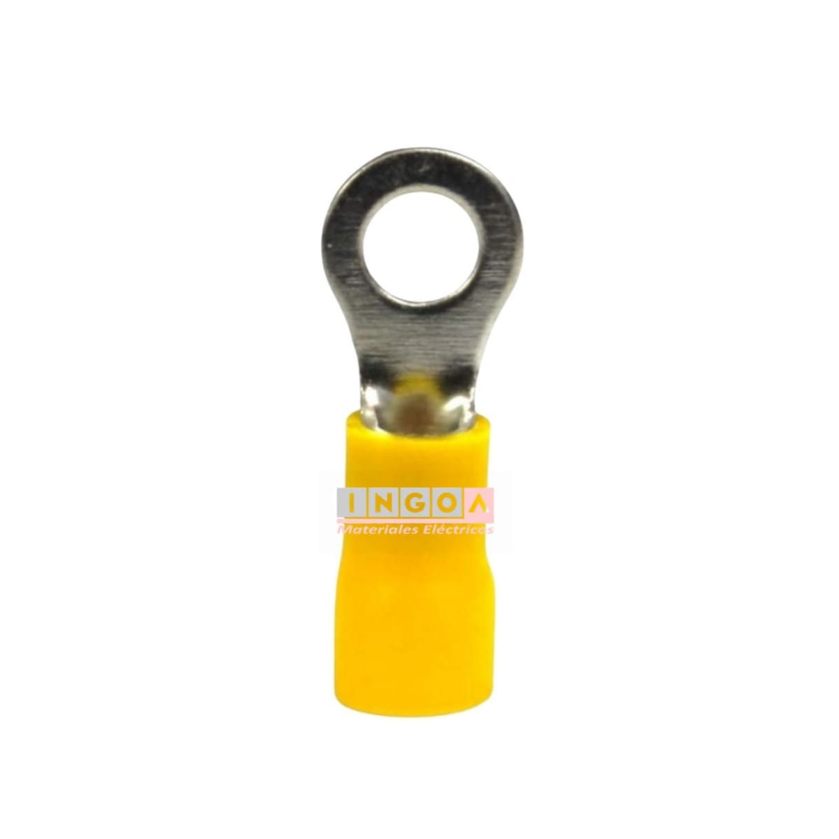 Terminal Ojo Aislado 12-10 AWG Amarillo M10 (100un) - Vista 4