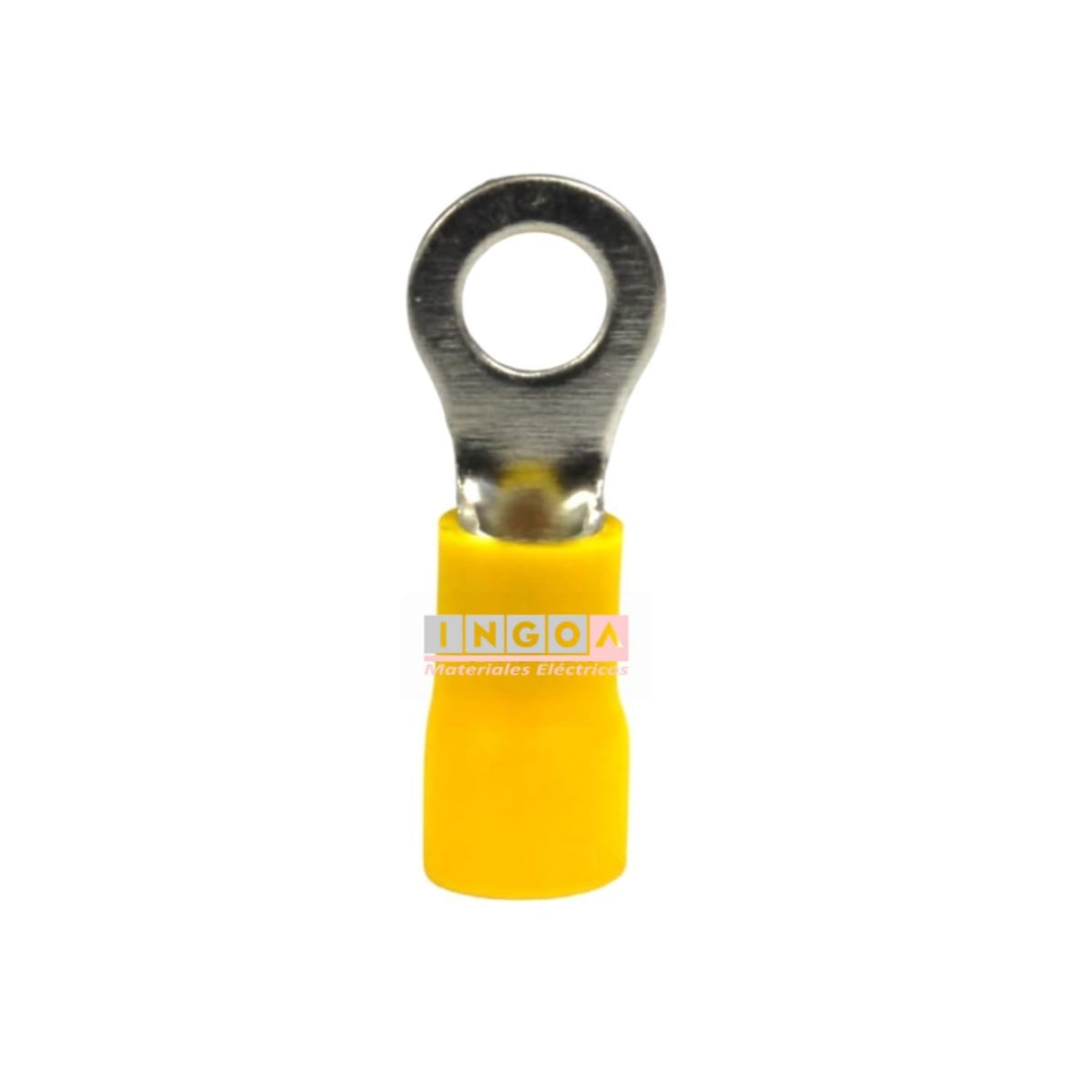 Terminal Ojo Aislado 12-10 AWG Amarillo M5 (100un) - Vista 4