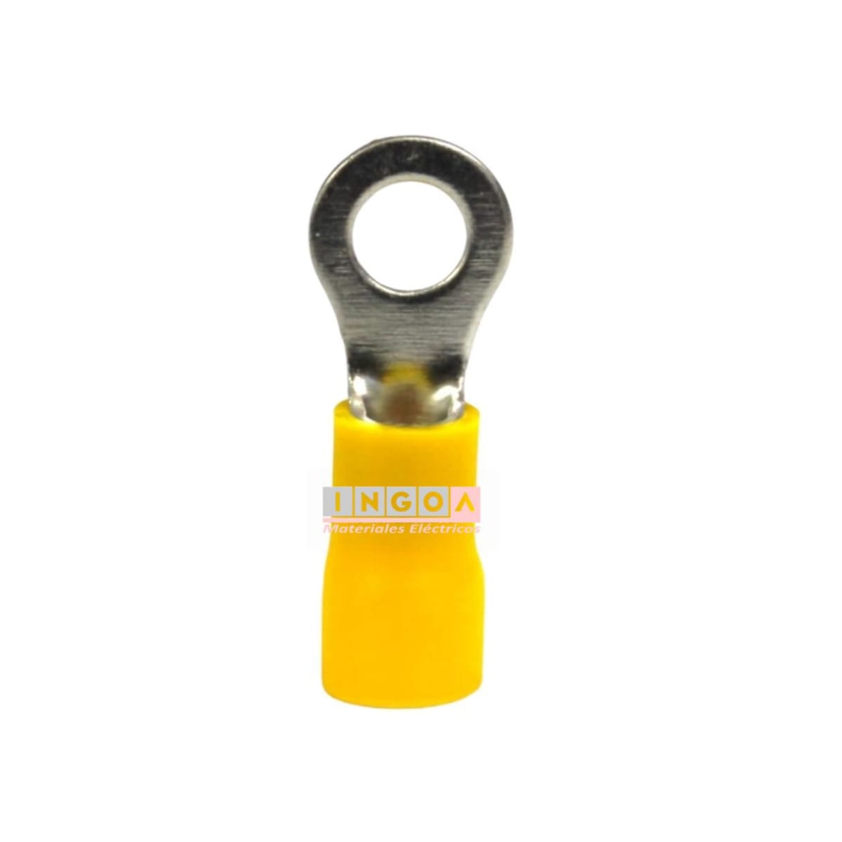 Terminal Ojo Aislado 12-10 AWG Amarillo M8 (100un) - Vista 4