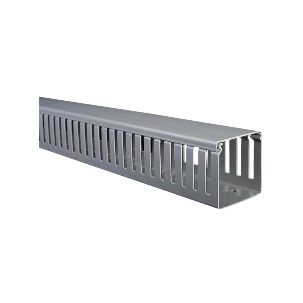 Canaleta 30x30mmx2mt Ranurada Gris 0