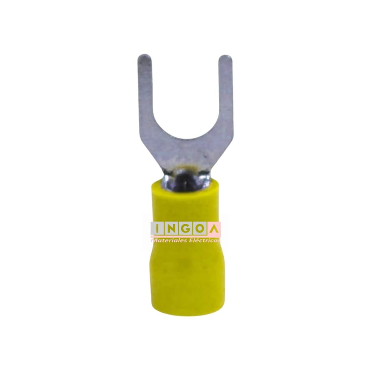 Terminal Horquilla 12-10 AWG Amarillo M6 (100un)3