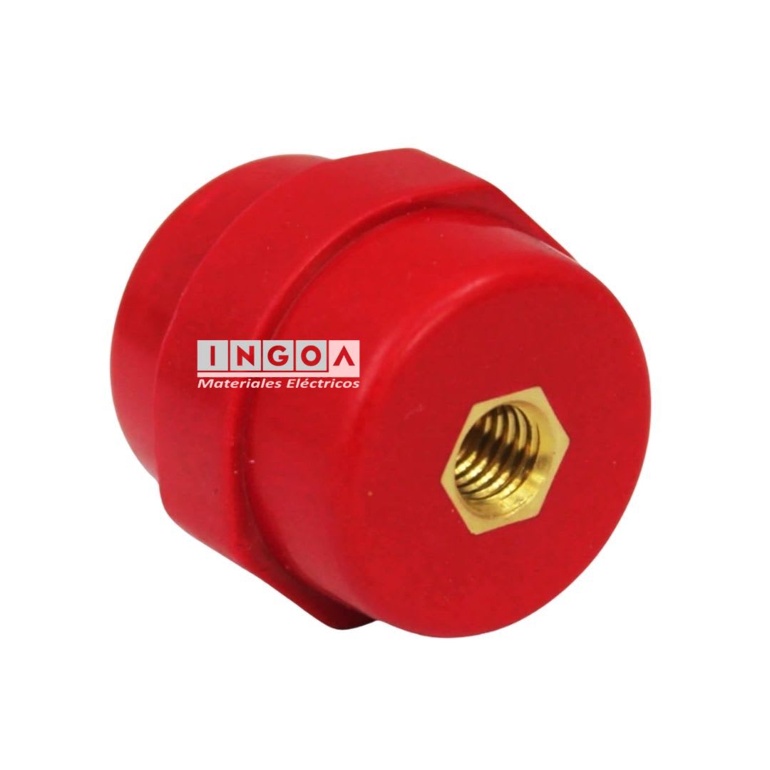 Aislador Tipo Barril 25/30 x30 M8 600v Rojo2