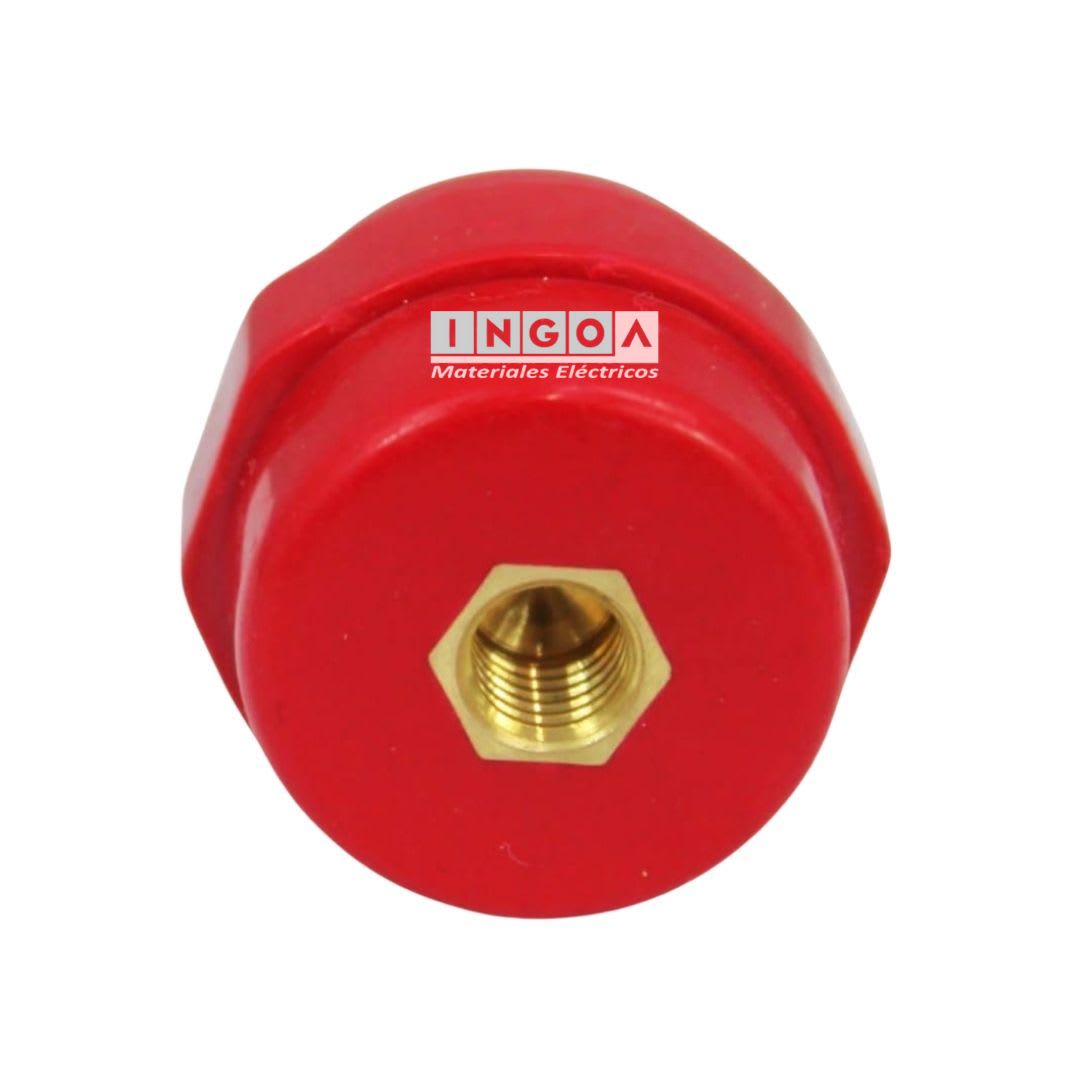 Aislador Tipo Barril 25/30 x30 M8 600v Rojo3