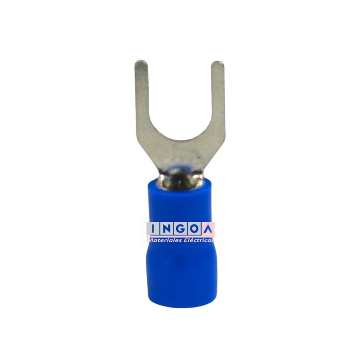 Terminal Horquilla 16-14 AWG Azul M5 (100un)3