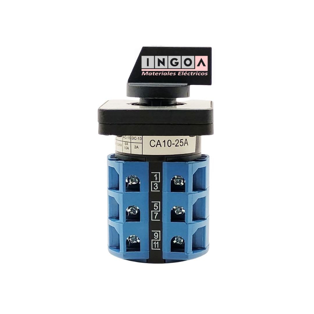 Selector 3 Posiciones Tipo Pacco 25A4