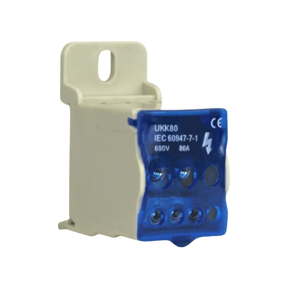 Repartidor Unipolar 7 Posic. 80A (Ocupa 2 Mod.) UKK80 0