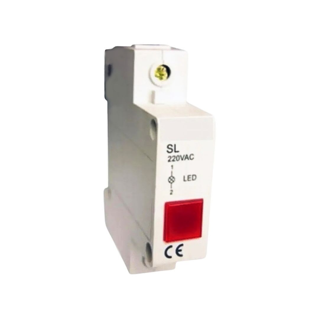 Luz Piloto Riel Din Rojo 220VAC IP20 0