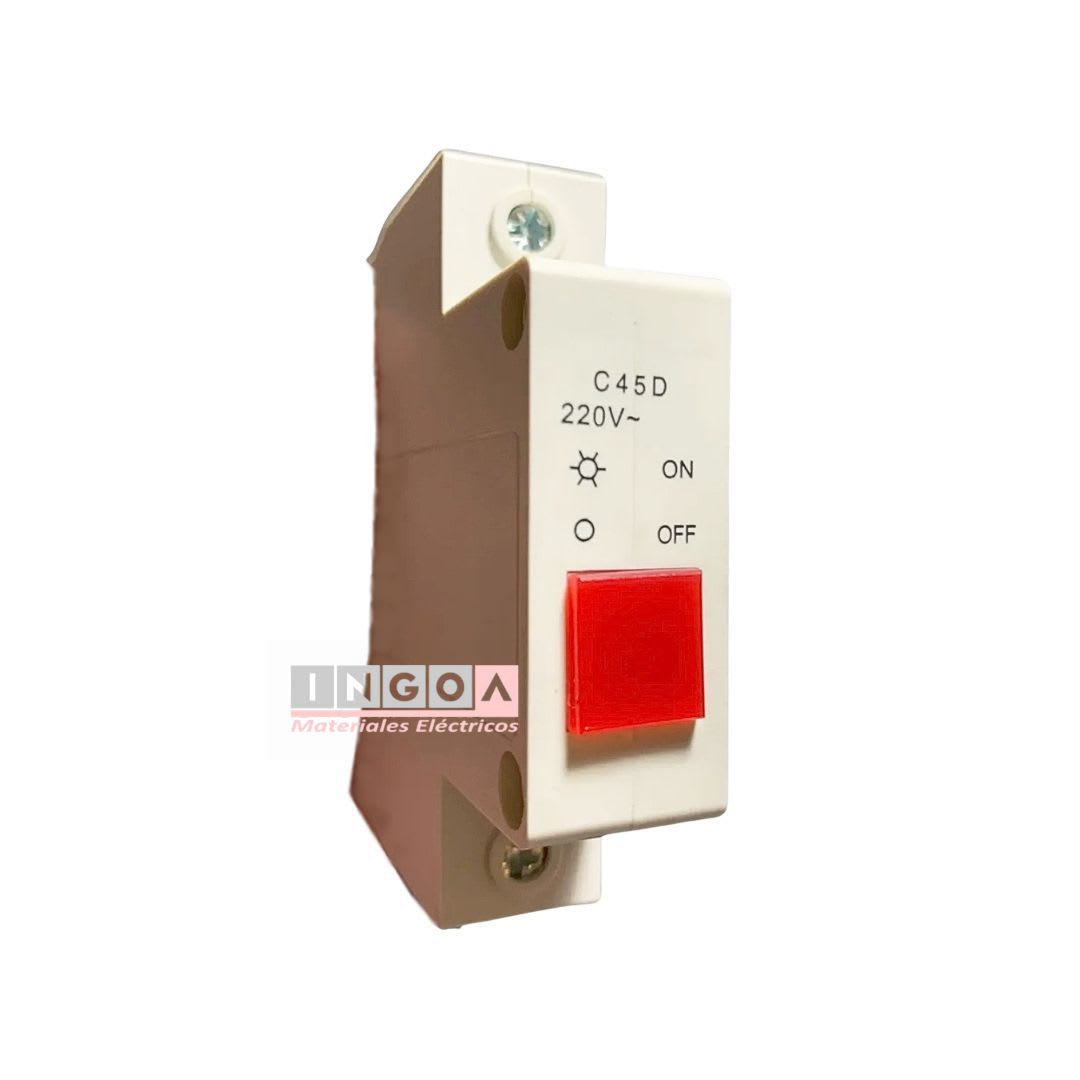 Luz Piloto Riel Din Rojo 220VAC IP203