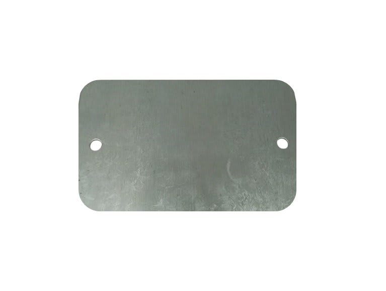 Tapa Ciega Rectangular Zincada 0