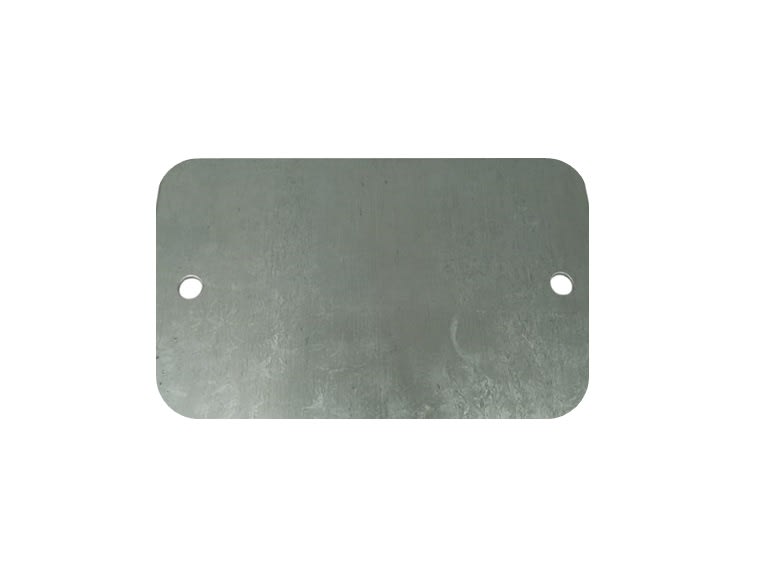Tapa Ciega Rectangular Zincada 0