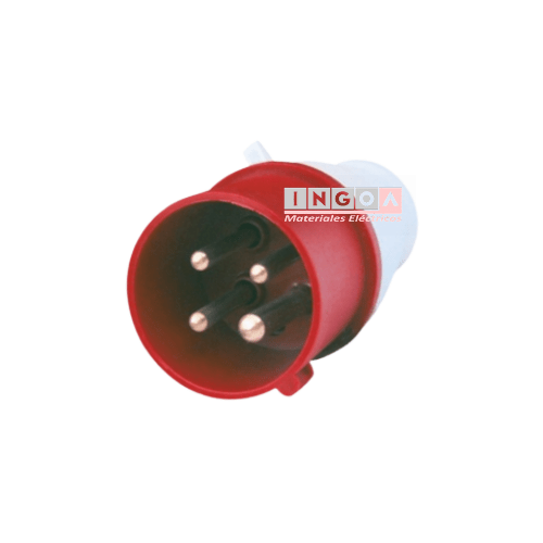 Enchufe Ind. Macho Volante 3P+T 16A 380V IP446