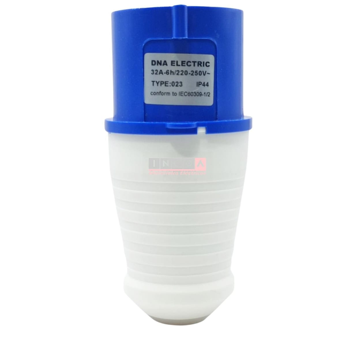 Enchufe Ind. Macho Volante 2P+T 32A 220V IP445