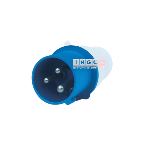 Enchufe Ind. Macho Volante 2P+T 32A 220V IP446