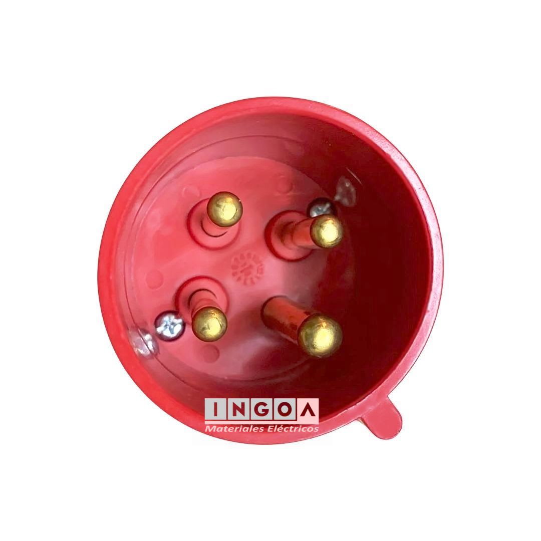 Enchufe Ind. Macho Volante 3P+T 32A 380V IP442