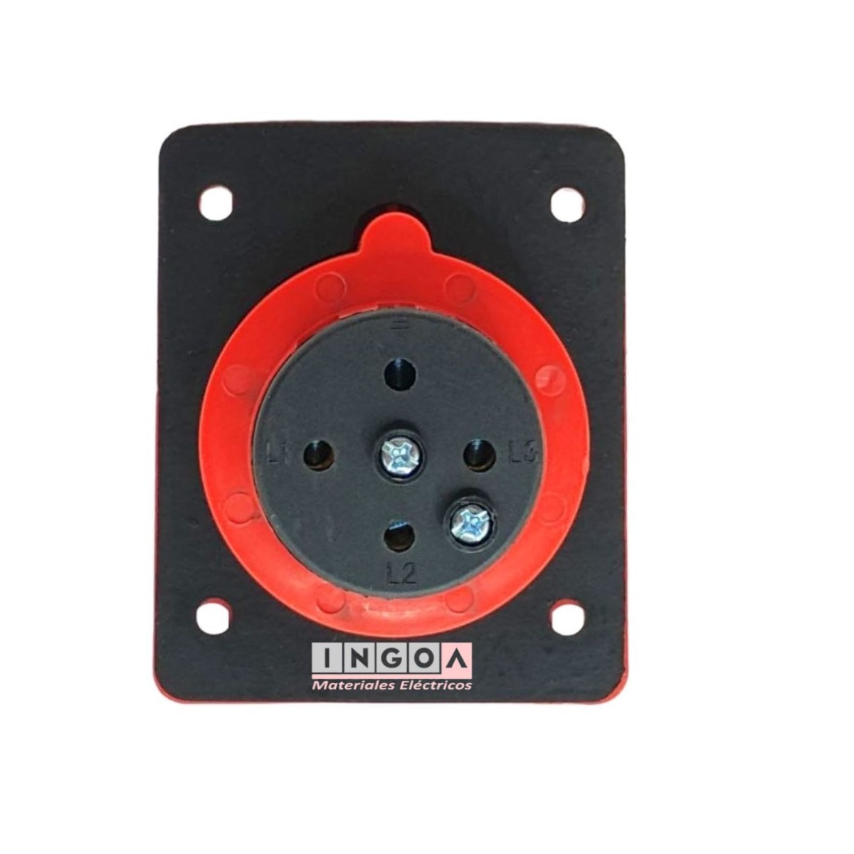 Pack 10un - Enchufe Ind. Hembra Embutida 3P+T 32A 380V IP446