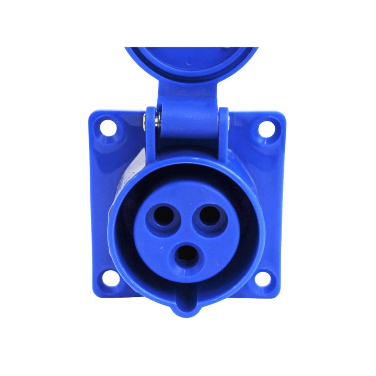 Enchufe Ind. Hembra Embutida 2P+T 16A 220V IP44 - Lexo3