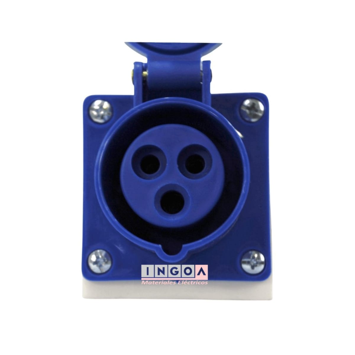 Enchufe Ind. Hembra Sobrepuesta 2P+T 16A 220V IP44 - Lexo - Vista 2