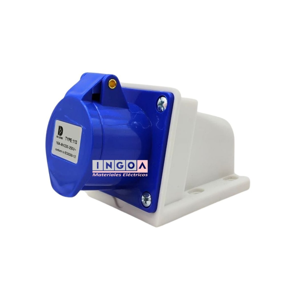 Enchufe Ind. Hembra Sobrepuesta 2P+T 16A 220V IP445