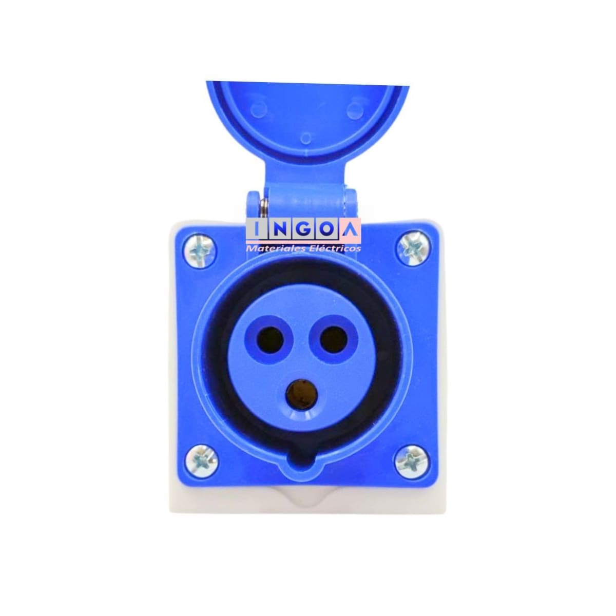 Enchufe Ind. Hembra Sobrepuesta 2P+T 16A 220V IP447