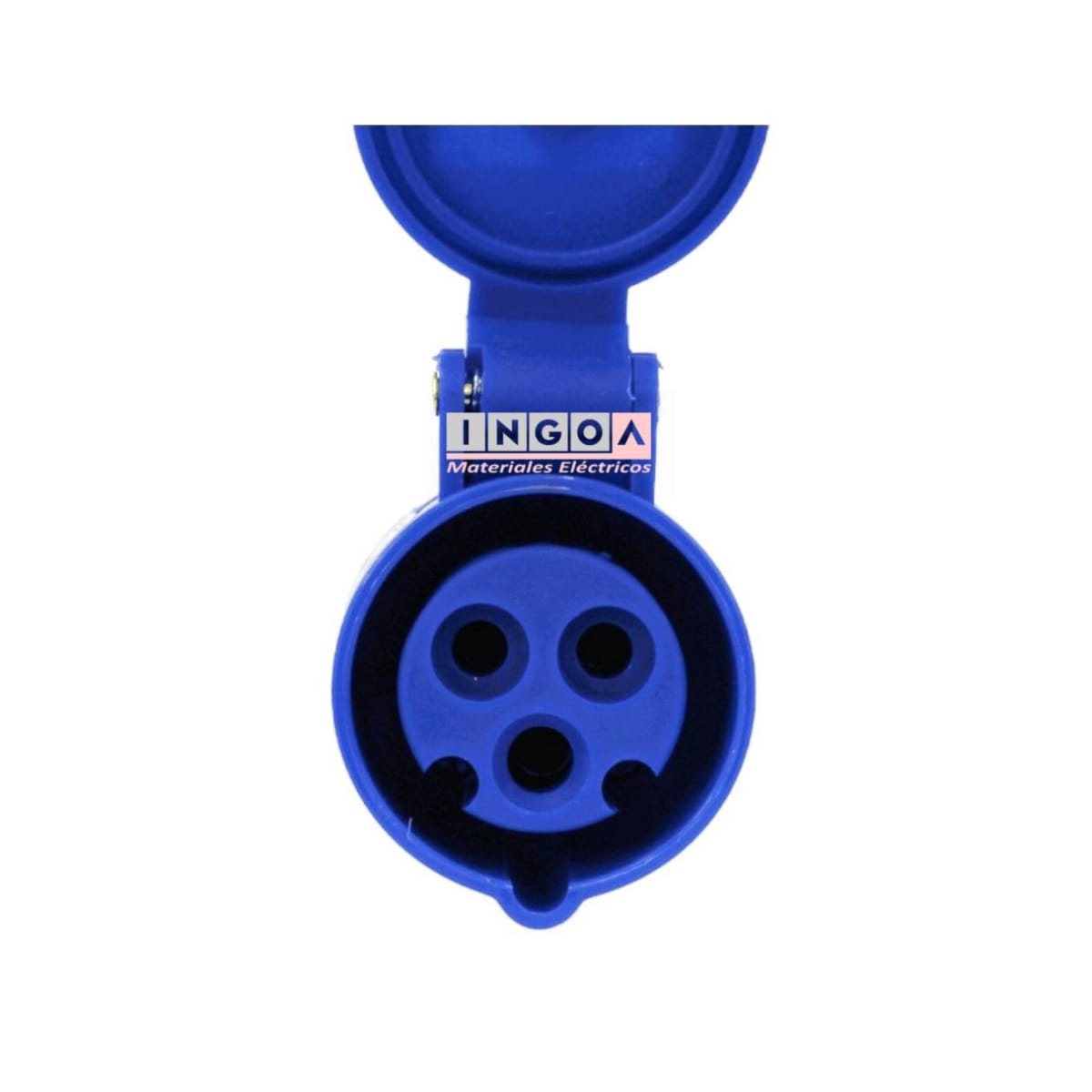 Enchufe Ind. Hembra Volante 2P+T 16A 220V IP44 - Lexo3