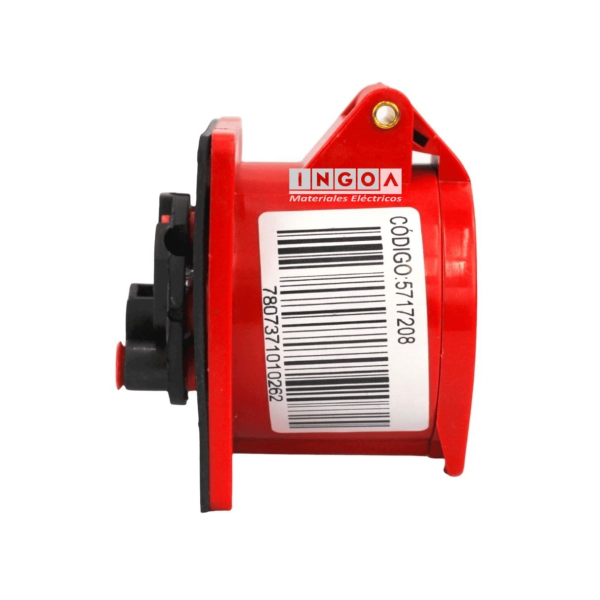 Enchufe Ind. Hembra Embutida 3P+T 16A 380V IP44 - Lexo - Vista 4