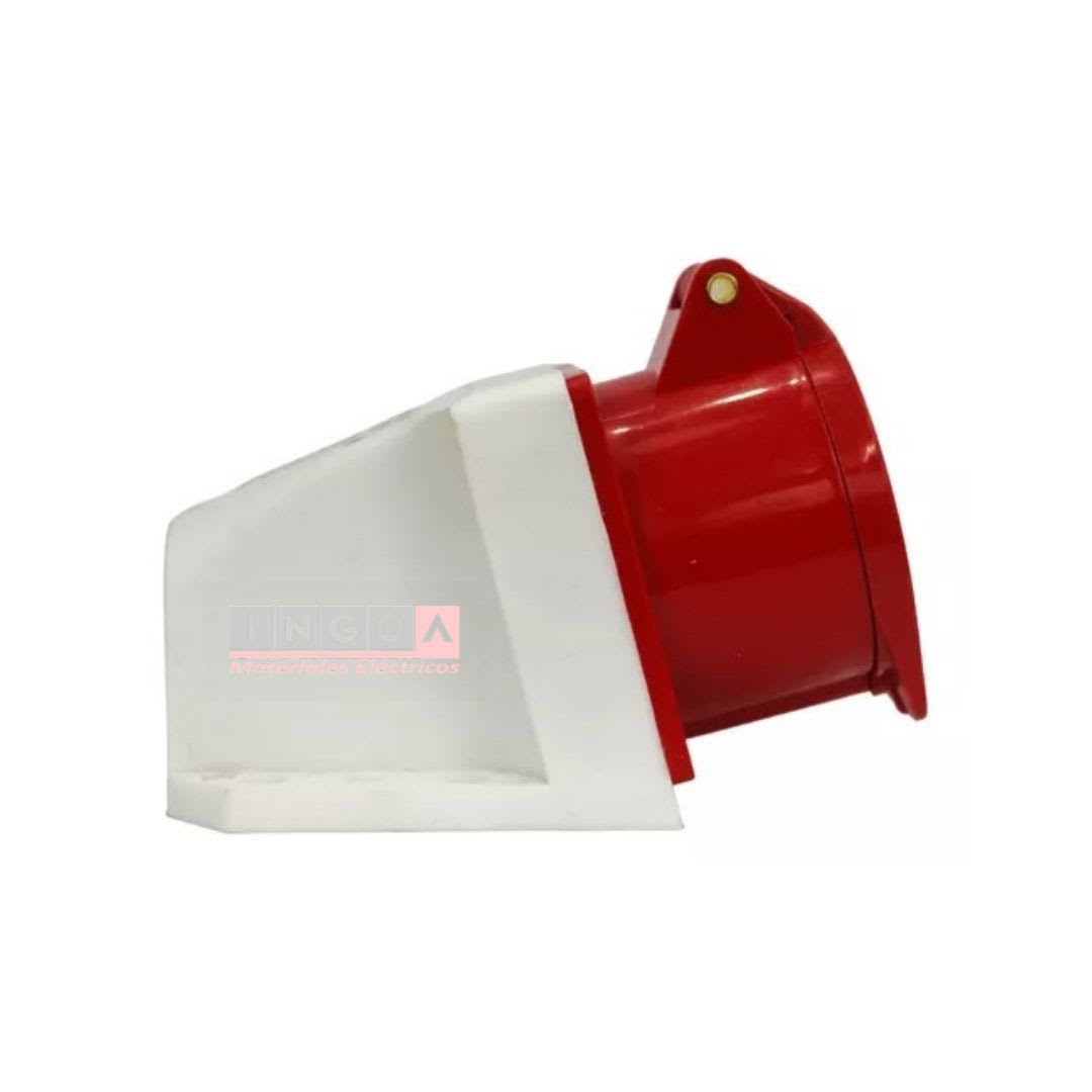 Enchufe Ind. Hembra Sobrepuesta 3P+N+T 32A 380V IP44 - Lexo - Vista 4