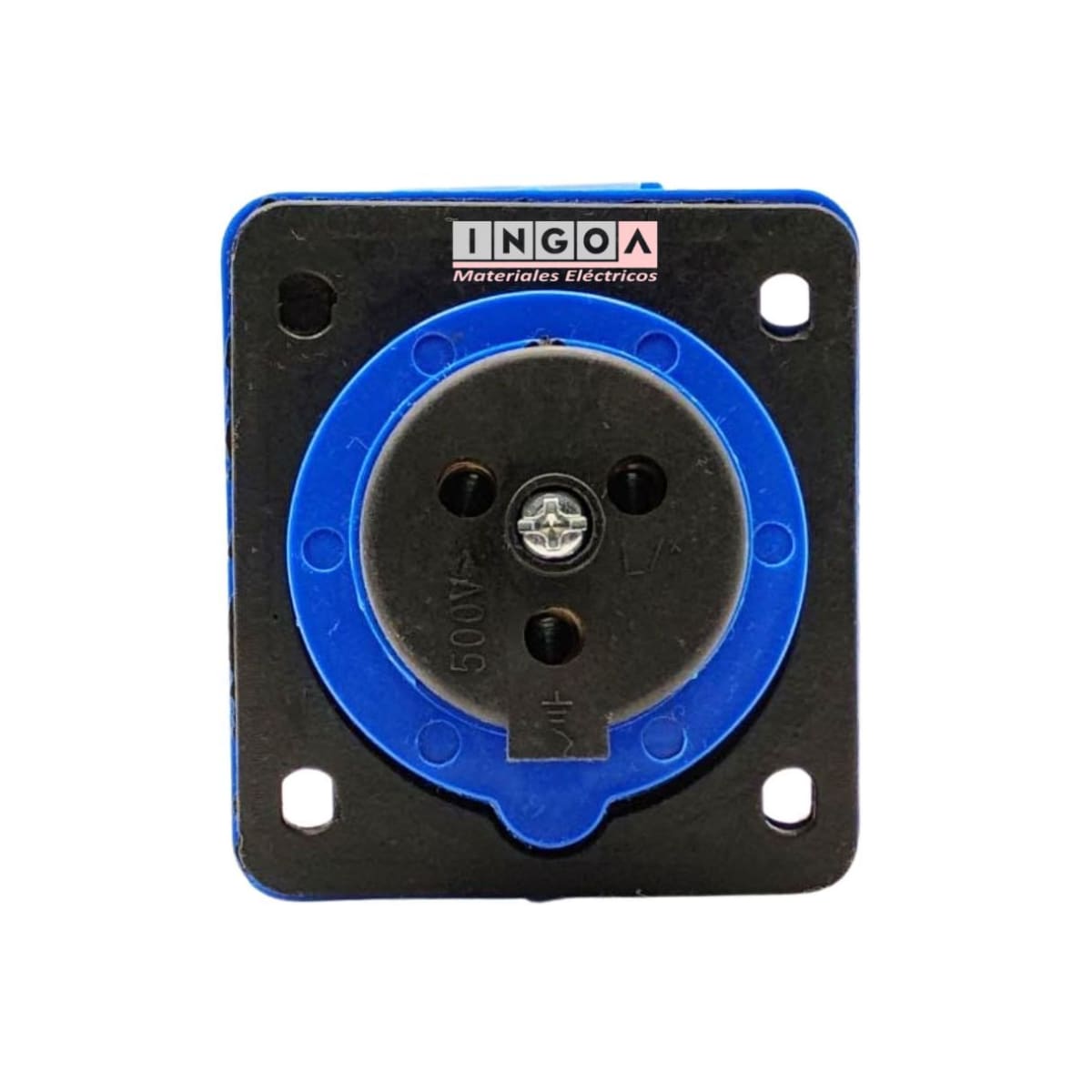 Enchufe Ind. Hembra Embutida 2P+T 16A 220V IP446