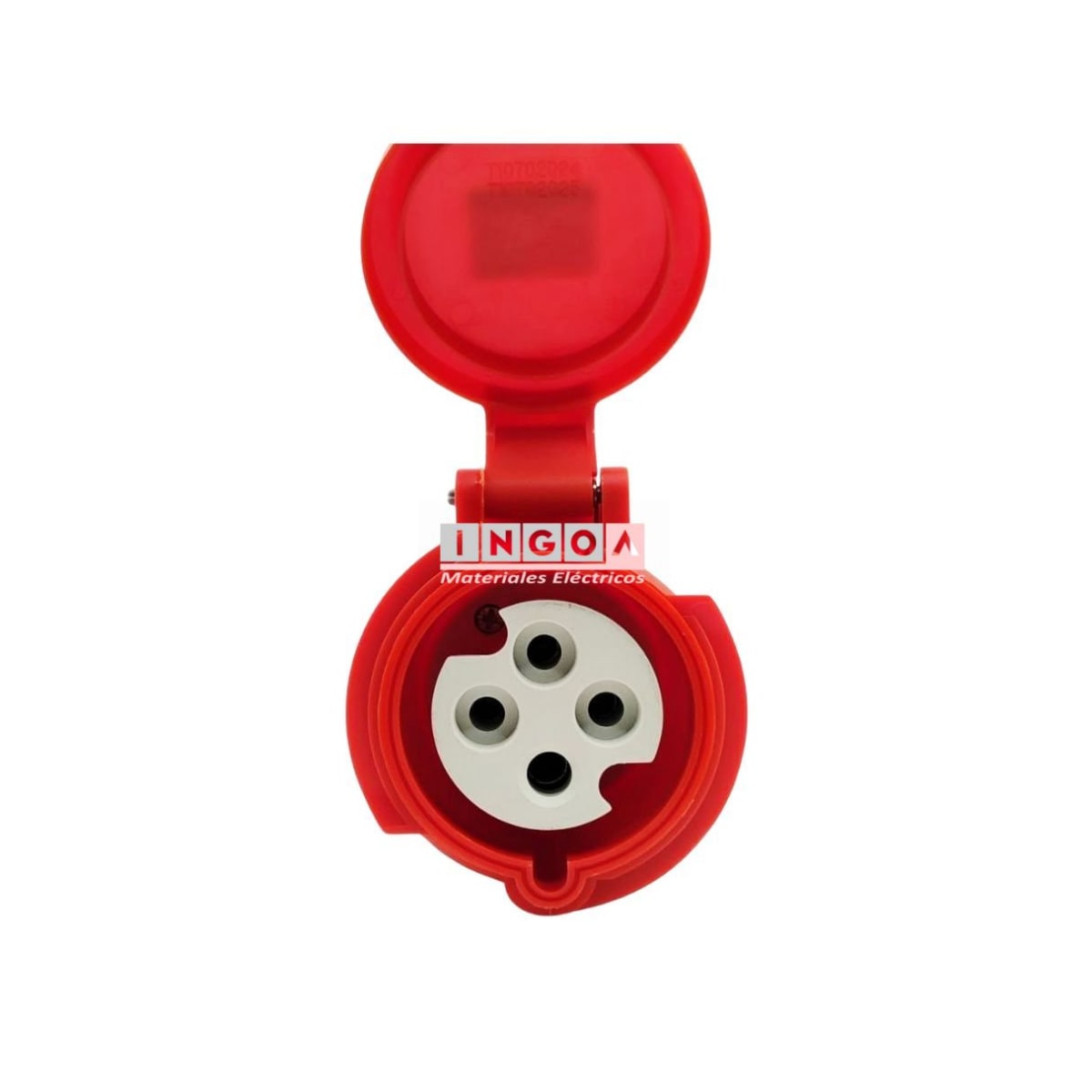 Enchufe Ind. Hembra Volante 3P+T 32A 380V IP44 - Tibox5