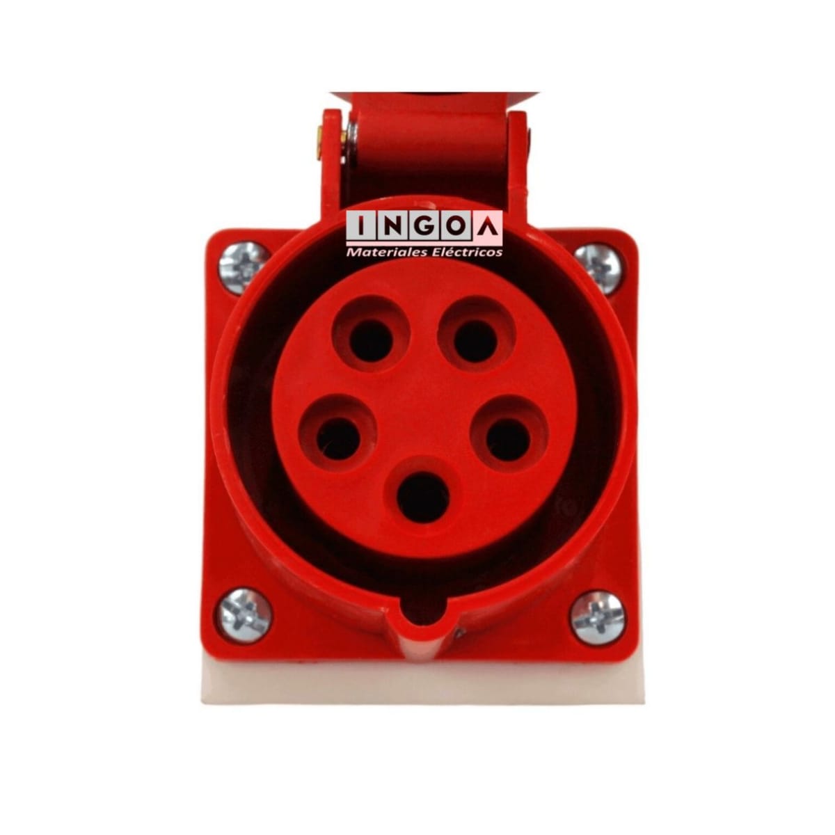 Enchufe Ind. Hembra Sobrepuesta 3P+N+T 16A 380V IP44 - Lexo - Vista 3