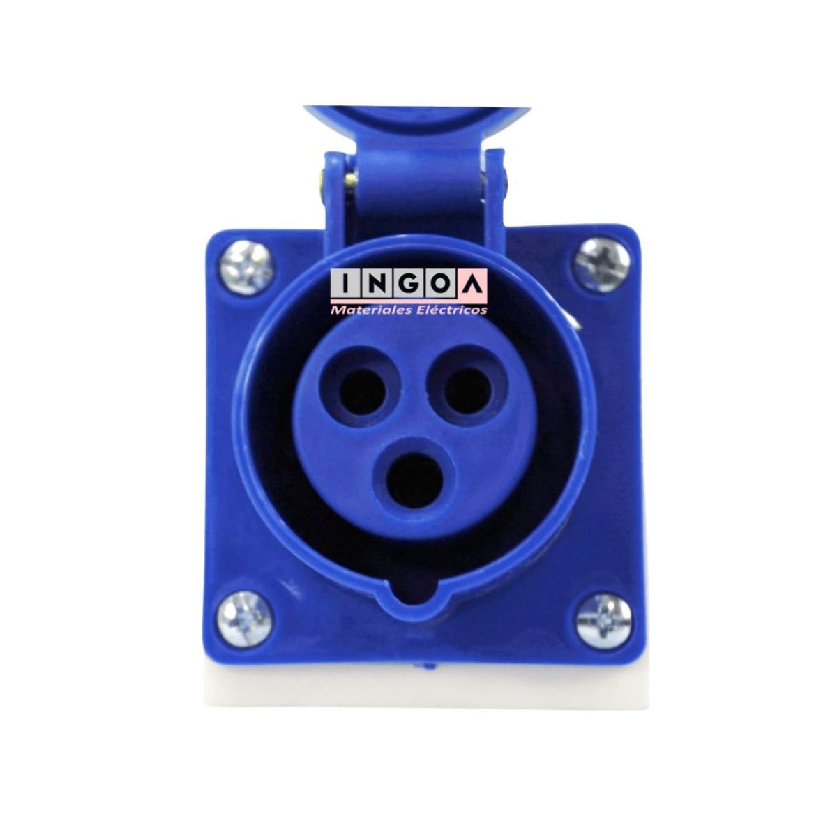 Enchufe Ind. Hembra Sobrepuesta 2P+T 32A 220V IP44 - Lexo3