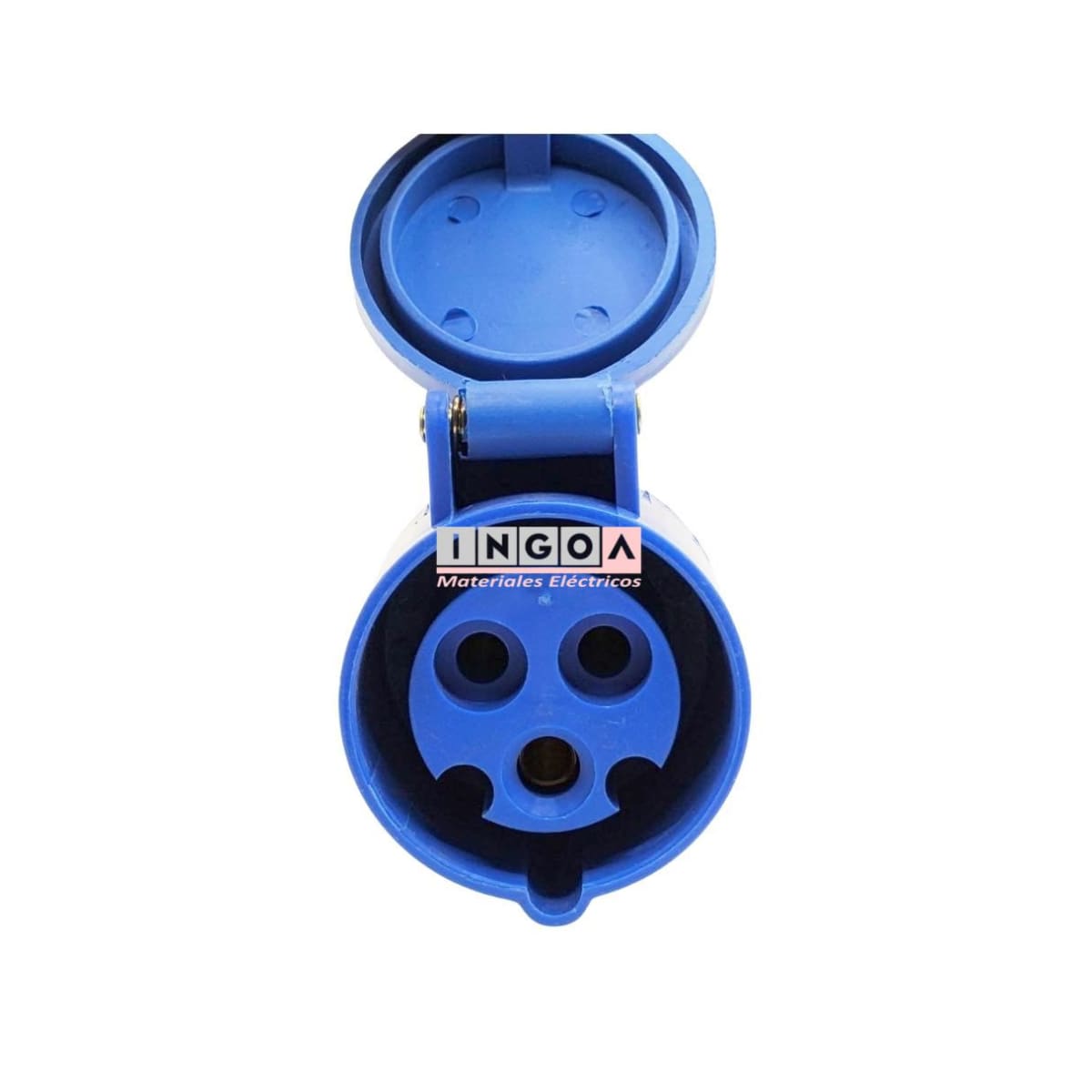 Enchufe Ind. Hembra Volante 2P+T 16A 220V IP44 3