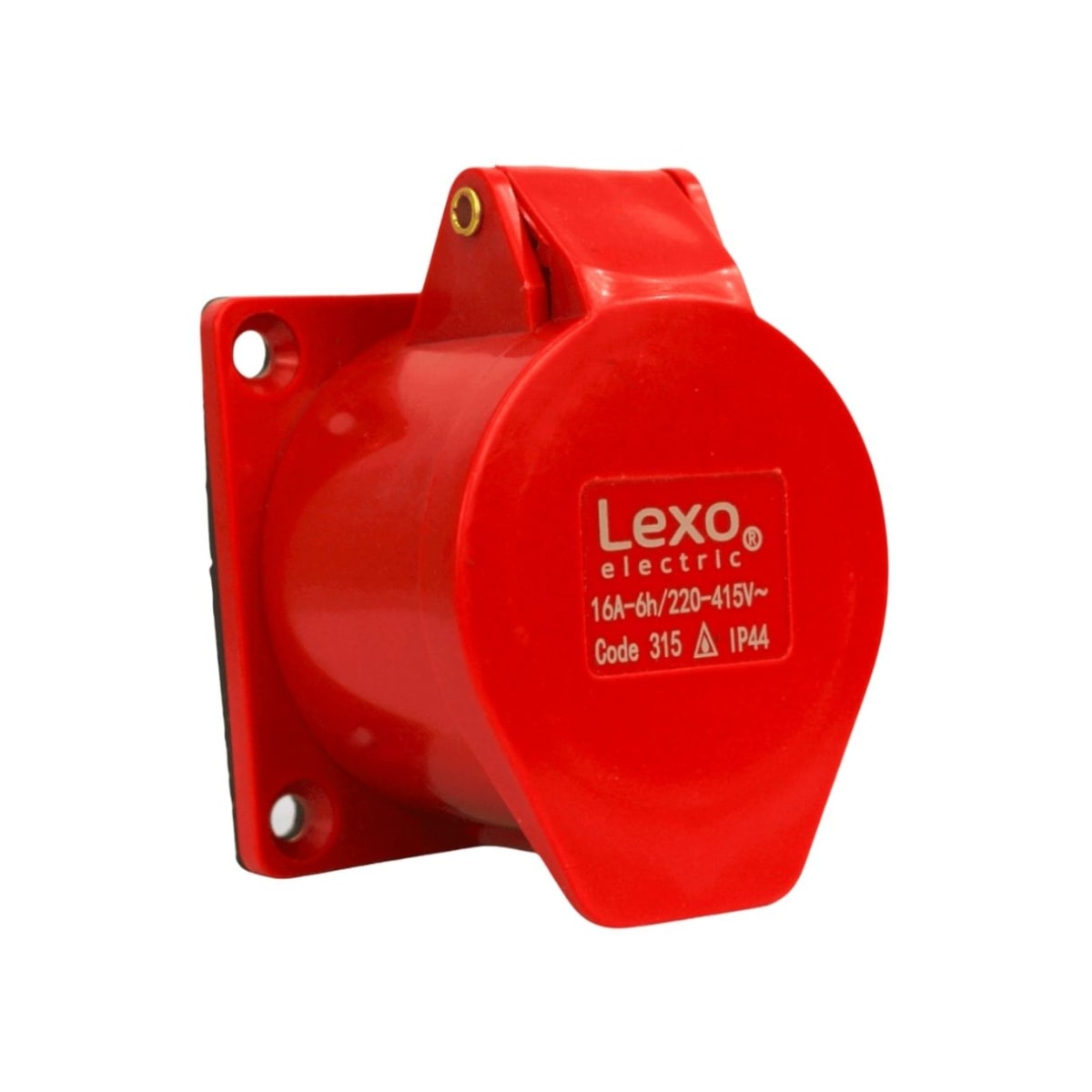 Enchufe Ind. Hembra Embutida 3P+N+T 16A 380V IP44 - Lexo 0